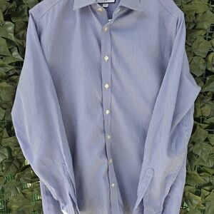 Charles Tyrwhitt Blue Micro-Check Dress Shirt